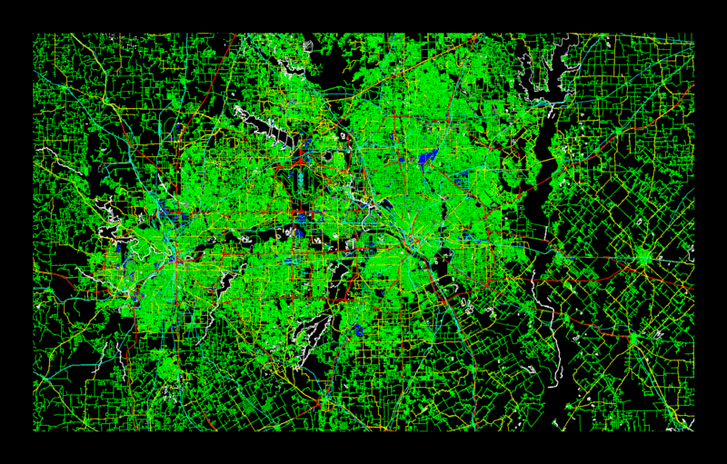 Urban Plano Dallas DXF Model for AutoCAD