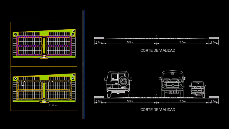 Urbanism – Cutting Roads 2D DWG Elevation for AutoCAD