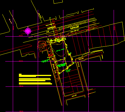 Urbanism Licence For Gas Service Station -Bogota – Colombia DWG Block for AutoCAD