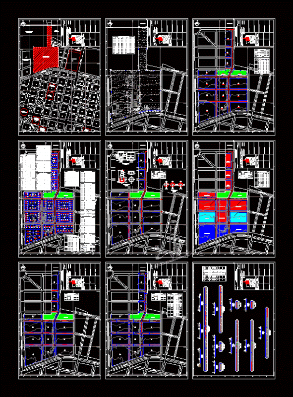 Urbanization DWG Block for AutoCAD