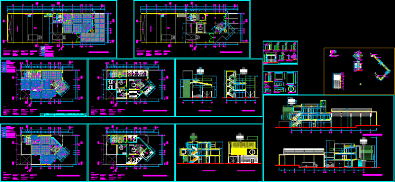 Utilitarian Building DWG Section for AutoCAD