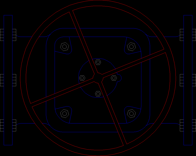 Valve 4 Inches DWG Block for AutoCAD