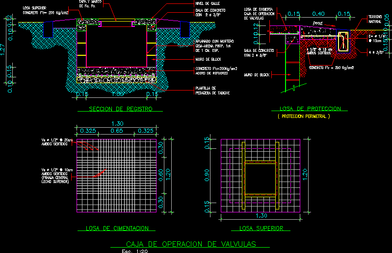 Valve Box DWG Detail for AutoCAD • Designs CAD