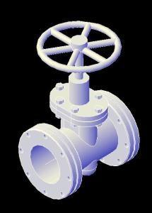 Valve D100 3D DWG Model for AutoCAD