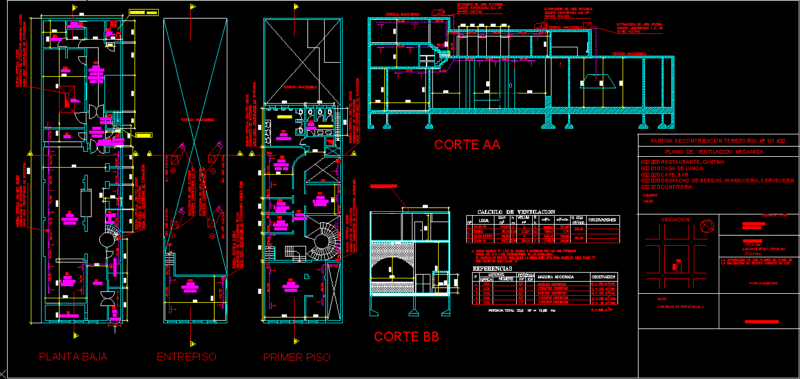 Ventilacion Electromecanica DWG Block for AutoCAD