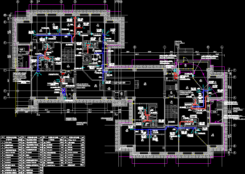 Ventilation System DWG Block for AutoCAD • Designs CAD diagram for plumbing a toilet 