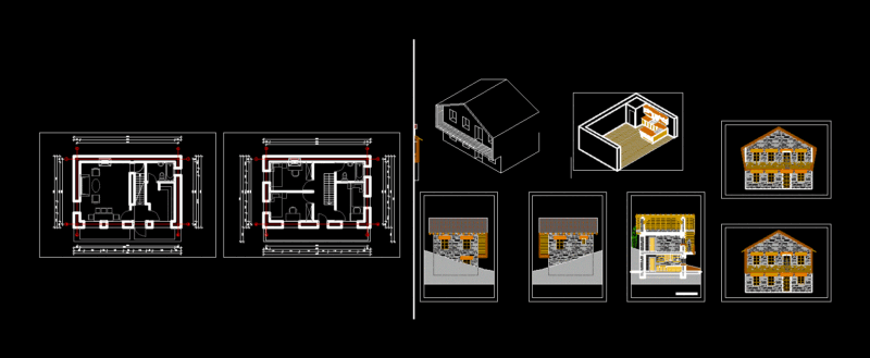 Villa Darsi Brez DWG Section for AutoCAD