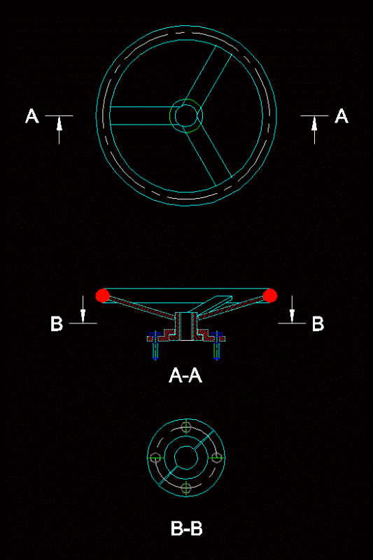 Volante DWG Block for AutoCAD