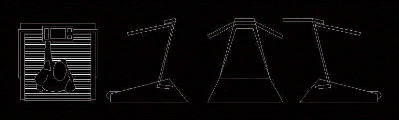 Walker 2D DWG Block for AutoCAD