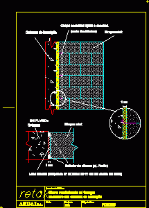 Wall Resistent Fire DWG Block for AutoCAD