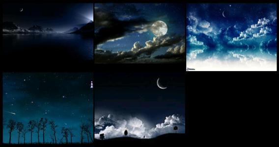 Wallpaper Night Skies 2D JPG Graphics Graphics • Designs CAD