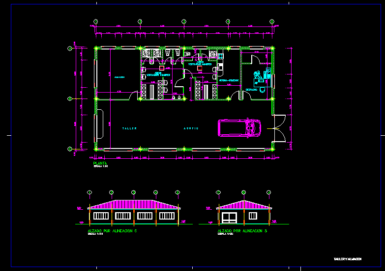 Warehouse DWG Elevation for AutoCAD Designs CAD