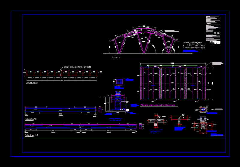 Warehouse Roofing DWG Full Project for AutoCAD