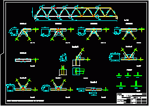 Warren Beam DWG Section for AutoCAD