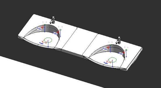 Wash Basin In Revit 3D RFA Model