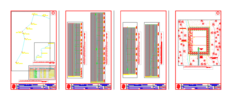 Water Catchment System DWG Block for AutoCAD