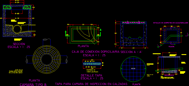 Water Coffer DWG Block for AutoCAD