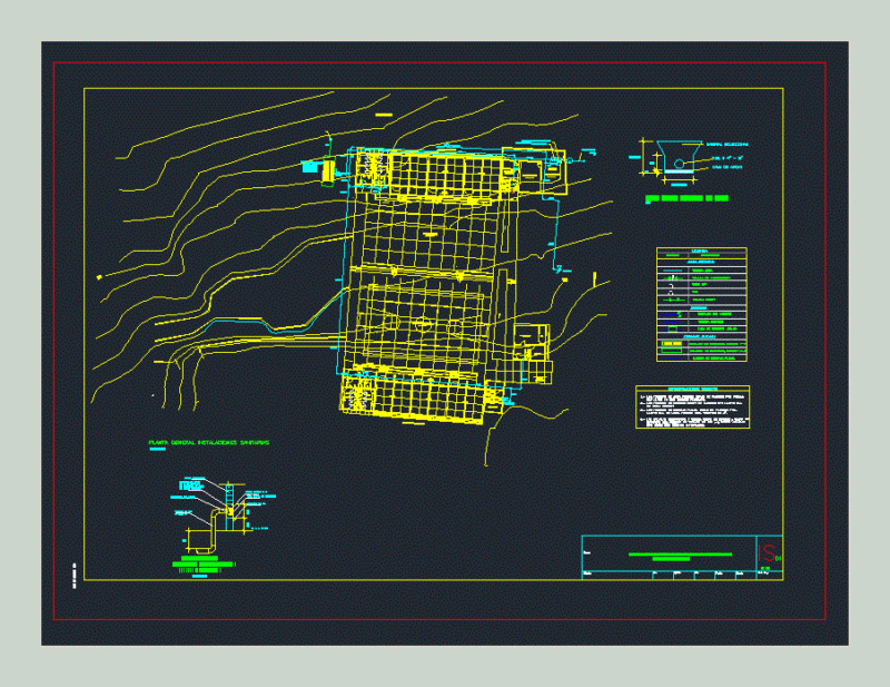 Water Education System Provision DWG Detail for AutoCAD