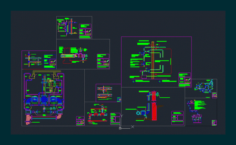 Water Fire Sprinklers DWG Block for AutoCAD