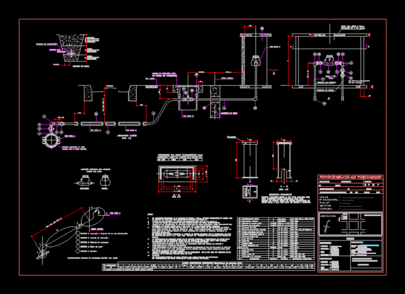 Water Meter DWG Plan for AutoCAD