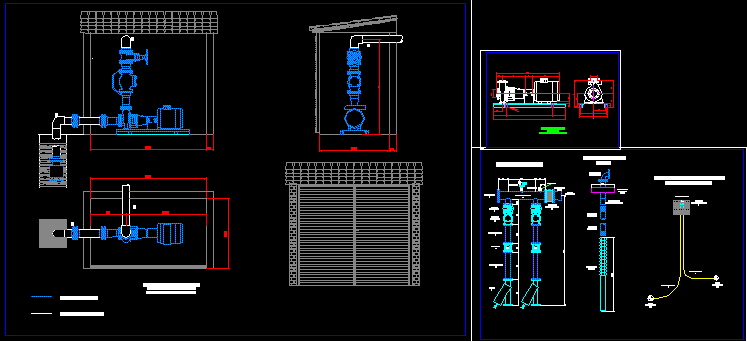 Water Pump Details Cad Design Free Cad Blocks Drawings Detai