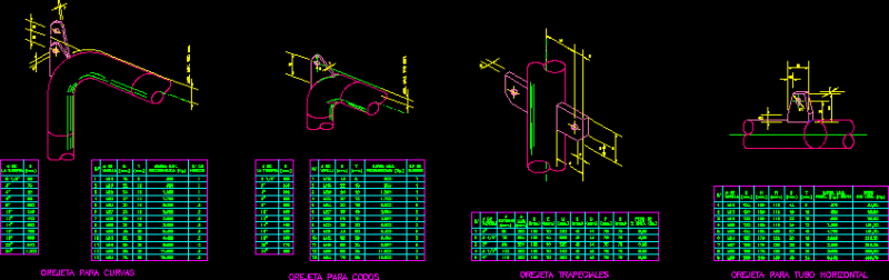 Water Sewer Support DWG Block for AutoCAD