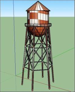 Water Tamque 3D SKP Model for SketchUp