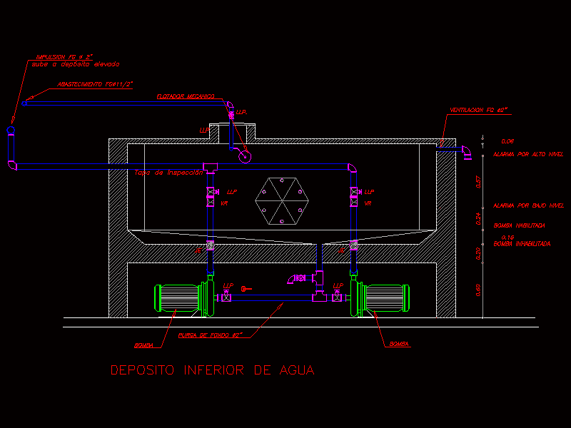 Water Tank In Concrete DWG Detail For AutoCAD • Designs, 58% OFF