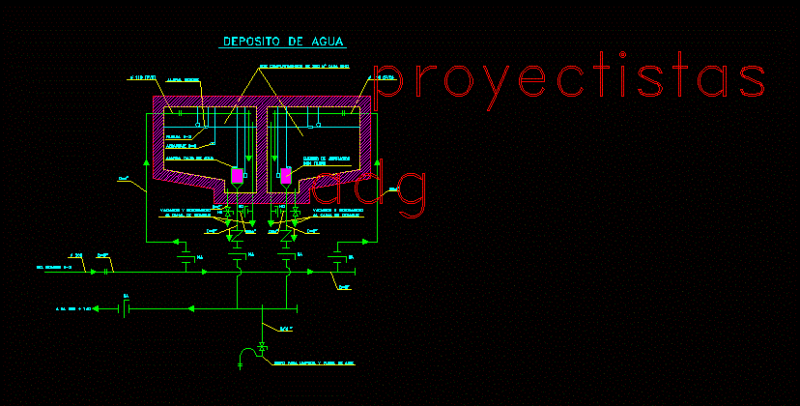 Water Tank DWG Detail for AutoCAD