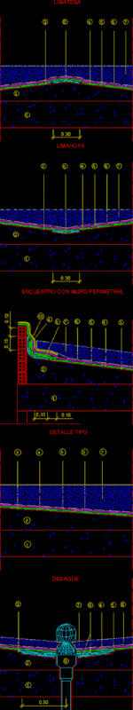 Waterproofing Chova DWG Block for AutoCAD