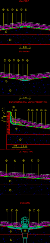 Waterproofing Chova DWG Block for AutoCAD