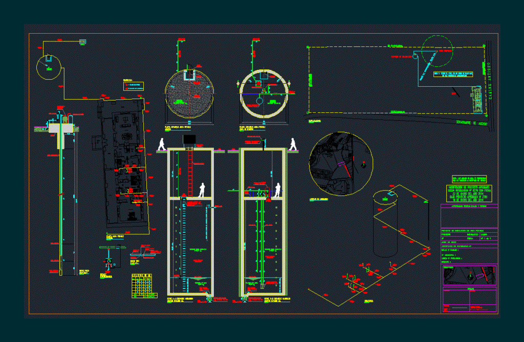 Well – Private Drinking Water DWG Full Project for AutoCAD