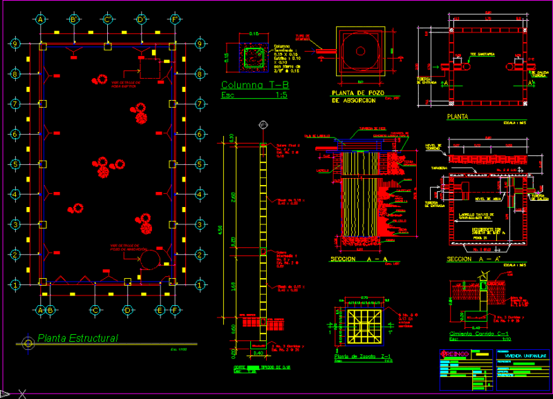 Well And Cistern DWG Detail for AutoCAD