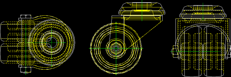 Wheels 2D DWG Block for AutoCAD