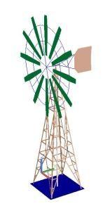 Windmill 3D DWG Model for AutoCAD