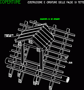 Window Over Wooden Roof DWG Detail for AutoCAD