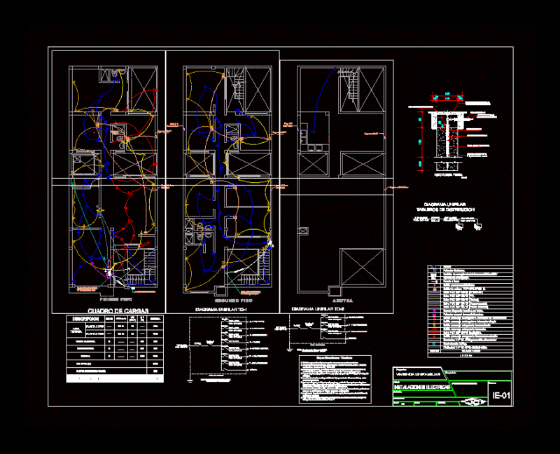 Wiring A Home DWG Block for AutoCAD
