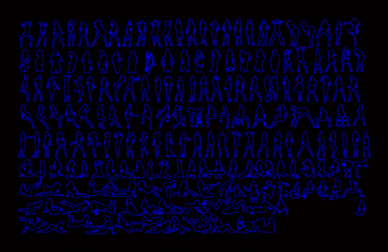 Women Sexy Girls DWG Elevation for AutoCAD