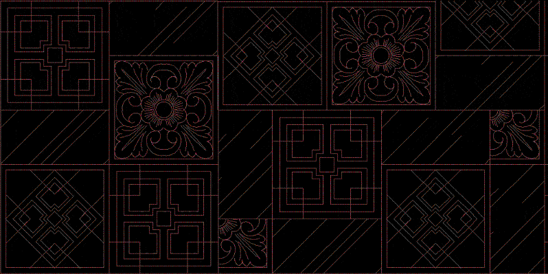 Wood Carving Pattern DWG Block for AutoCAD • Designs CAD