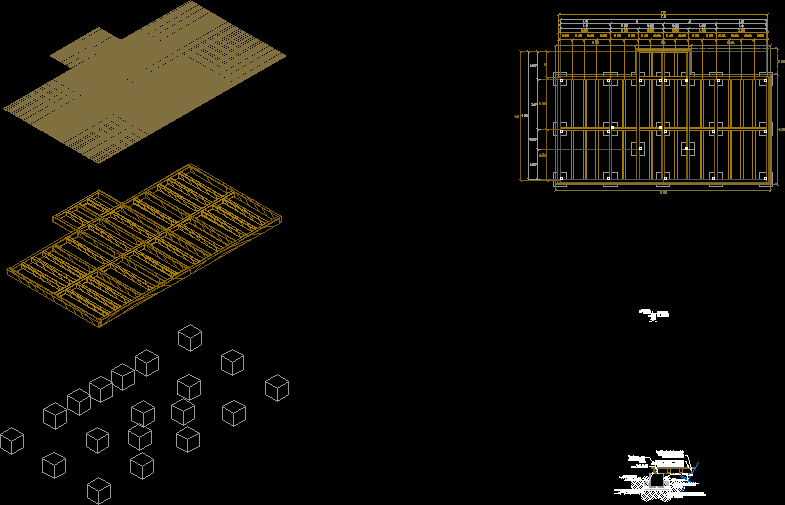 Wood Deck DWG Detail for AutoCAD â€