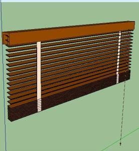 Wooden Blinds 3D SKP Model for SketchUp