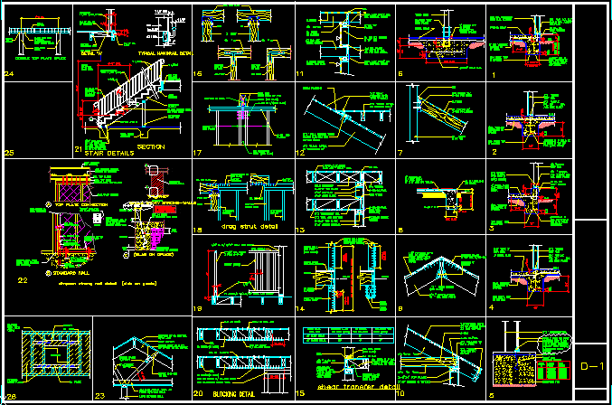 Wooden Constructions - Details DWG Detail for AutoCAD â€¢ Designs CAD