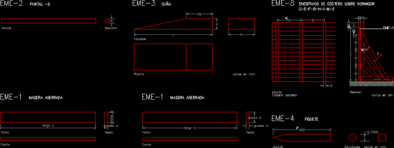 Technical Wooden Formwork and Shoring System Details
