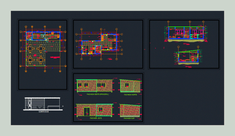 Wooden House DWG Detail for AutoCAD