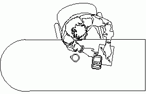 Working On Desk DWG Block for AutoCAD