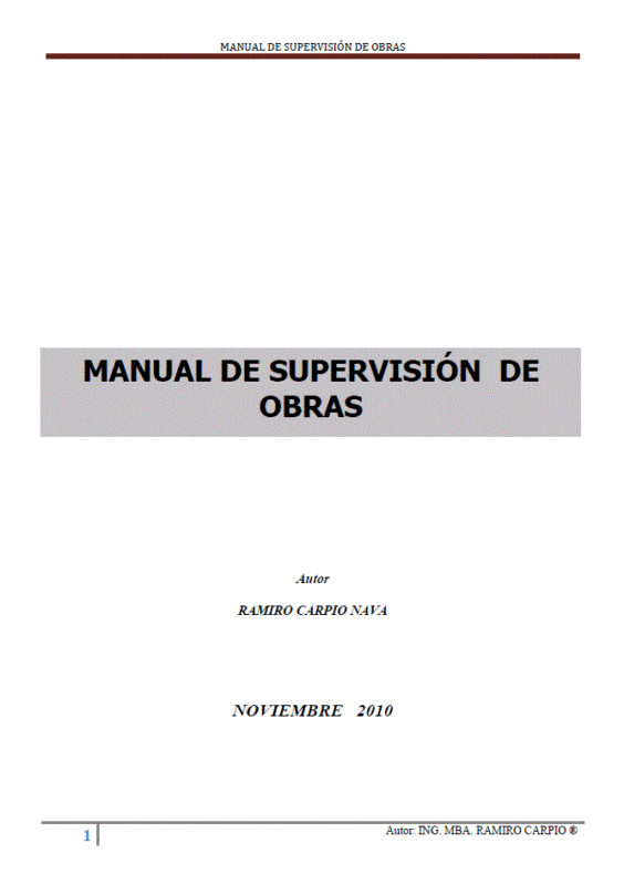 Works Supervision Manual PDF (Document)