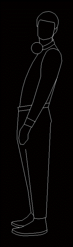 Young DWG Block for AutoCAD