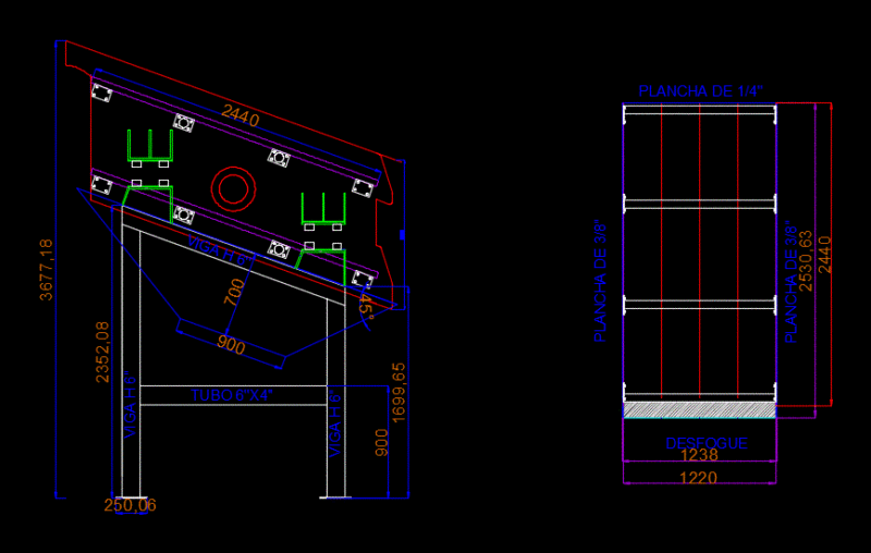 Zaranda Vibrating DWG Block for AutoCAD