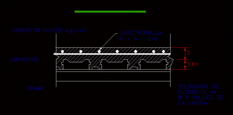 Zero Slab Detail DWG Section for AutoCAD