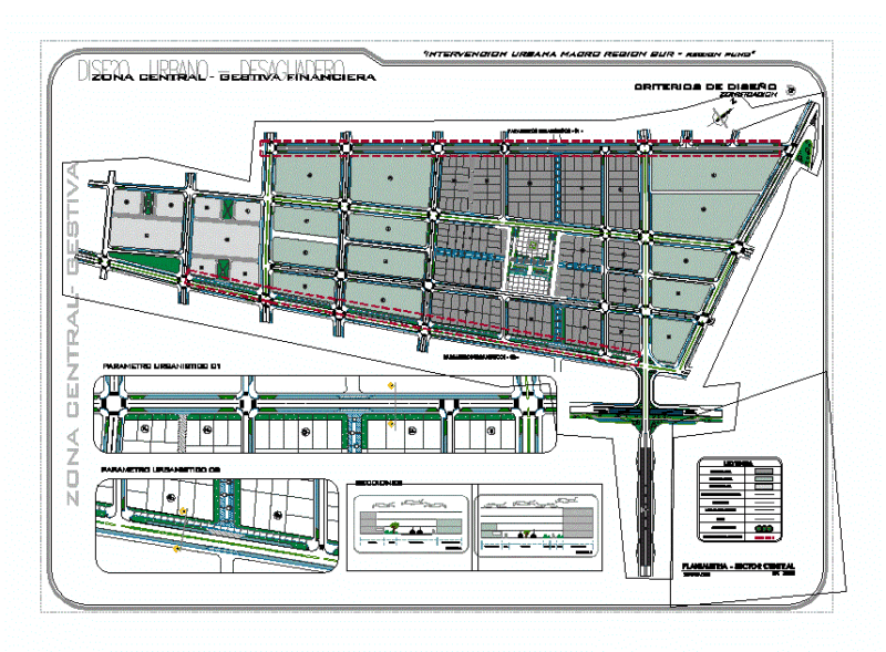 Zoning – Tacna DWG Block for AutoCAD